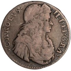 1/2 Merk - Charles II 1st Coinage, Type IV