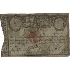 12 800 Reis - Miguel I Overprint on P#14 - John Prince Regent