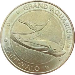 Monnaie de Paris Tourist Token - Saint Malo Grand Aquarium - Les raies léopard
