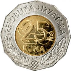 25 Kuna Euro Currency