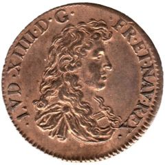 Jeton - Louis XIV - Chambre aux Deniers, `Et Clara, Et Pvra`