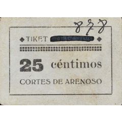 25 Céntimos Cortes de Arenoso
