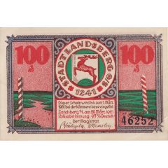 100 Pfennigs Landsberg in Oberschlesien