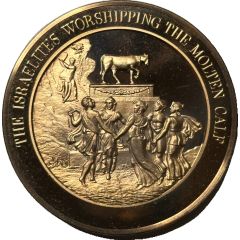Medal - Thomason Medallic Bible Worshipping Molten Calf