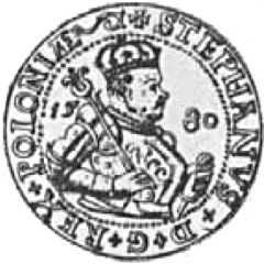 Talar koronny - Stefan Batory Olkusz mint