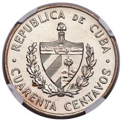 40 Centavos José Martí, Pattern