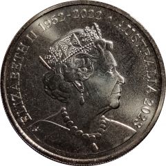 20 Cents In the name of Elizabeth II, 6th Portrait - Edward the Emu