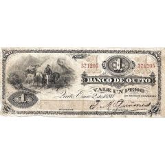 1 Peso - Banco de Quito
