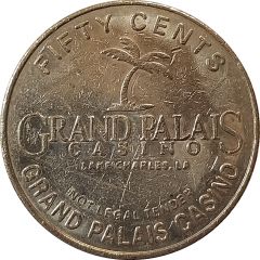 50 Cent Gaming Token - Grand Palais Casino Lake Charles