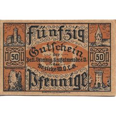 50 Pfennig Detaillisten-Vereinigung der Bezirke Witzenhausen, Oberkaufungen, Lichtenau, Großalmerode
