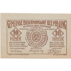 10 Heller Biedermannsdorf