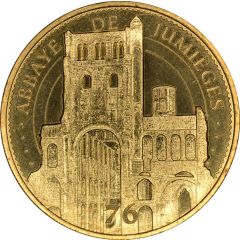 Jeton touristique - Monnaie de Paris - Abbaye de Jumièges