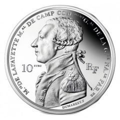 10 Euros Arrivée de La Fayette à Boston