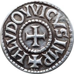 Replica of an denar, from Ludowig the Pious reign