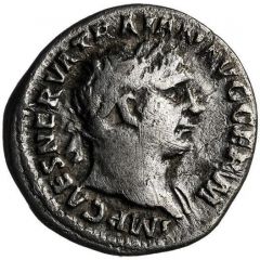Quinarius - Trajan draped on left shoulder, DACICVS COS V P P, Victory