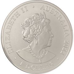 1 Dollar - Elizabeth II 6th Portrait - Australia Zoo, Sumatran Elephant