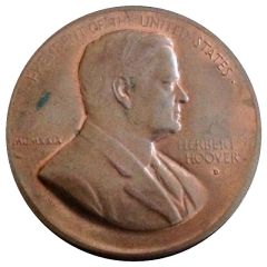 Medal - Inaugurated Herbert Hoover, President of the United States