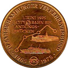Medal - Hamburg 10 years jubilee of the Hamburg traffic network