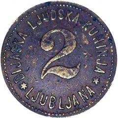 2 vinar food token, Ljubljana
