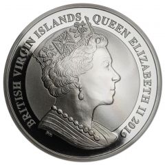 5 Dollars - Elizabeth II Una and Lion, Silver 5oz.