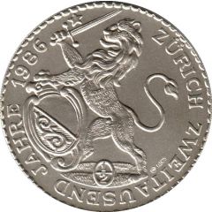 1/2 Thaler Zürich, 1986 Restrike
