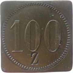 100 Pfennig Werth-Marke, Countermarked `Z`
