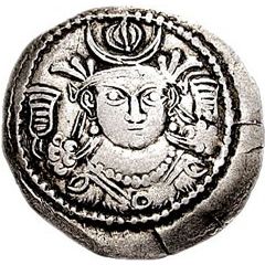 Drachm - Kidarites - Anonymous Sassanian style, type 15, King B, unknown mint