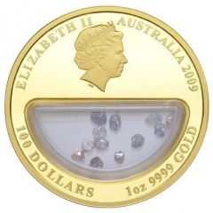 100 Dollars - Elizabeth II 4th Portrait - Treasures of Australia - Diamonds