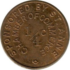 1/4 Cent - St. Anne Chamber of Commerce St. Anne, Illinois