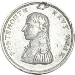 Souvenir - Edward VII Portsmouth Navy Week, white metal