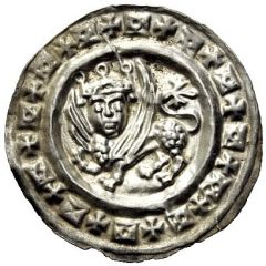 Denier Bracteate - Frederick II Überlingen mint