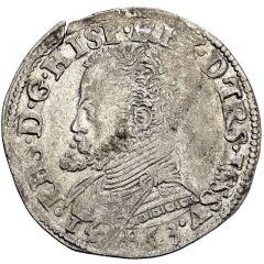1/5 Daalder `1/5 Philipsdaalder` - Philip II bust left