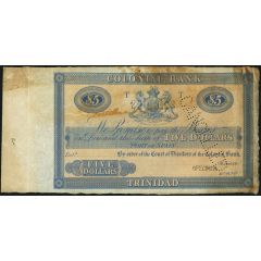 5 Dollars Colonial Bank