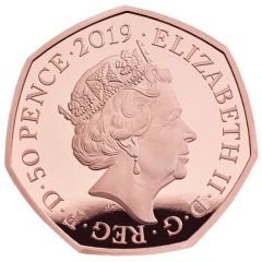 50 Pence - Elizabeth II The Gruffalo and Mouse, Gold Proof