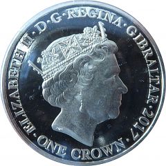 1 Crown - Elizabeth II Battle of Ypres, Gold Plated