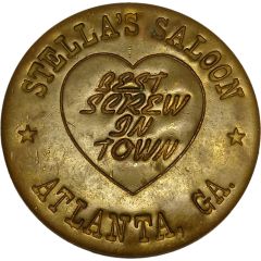 Brothel Token - Stella`s Saloon Atlanta Georgia