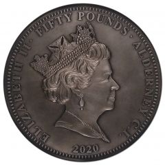50 Pounds - Elizabeth II Three Graces, Silver 10oz