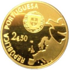 2 1/2 Euros 70 Years of peace in Europe, gold