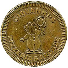 Game Token - Giovinni`s Pizzeria and Arcade Porterville, California