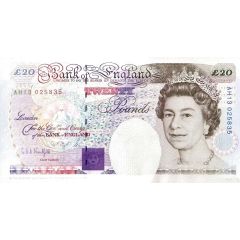 20 Pounds - Elizabeth II Michael Faraday, four `£20`