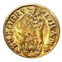 2 Schillings Gold pattern strike