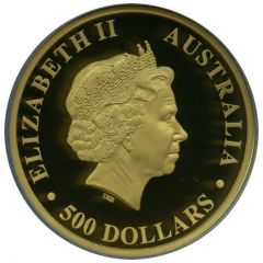 500 Dollars - Elizabeth II 4th Portrait - Koala - Gold Bullion Coin