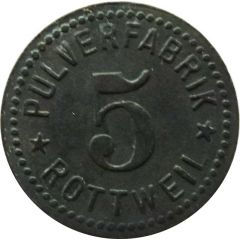 5 Pfennig - Rottweil Pulverfabrik