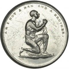 Medalet - George III Anti-Slavery Society, white metal