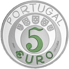 5 Euros 45th anniversary of the carnation revolution, Silver