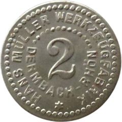 2 Pfennigs - Dermbach Hans Müller Werkzeugfabrik