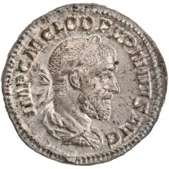 Denarius - Pupienus LIBERALITAS AVGVSTORVM, Liberalitas