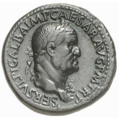 Sestertius - Galba HONOS ET VIRTVS S C, Honos and Virtus