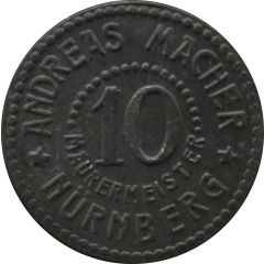 10 Pfennig - Nürnberg Andreas Macher Mauermeister
