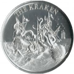 1 oz Silver Intaglio Mint - The Kraken